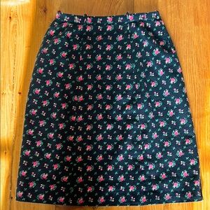 Vintage Italian floral short skirt